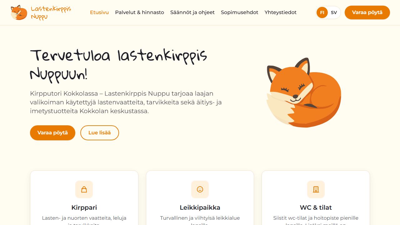 Kuvakaappaus: Lastenkirppis Nuppu